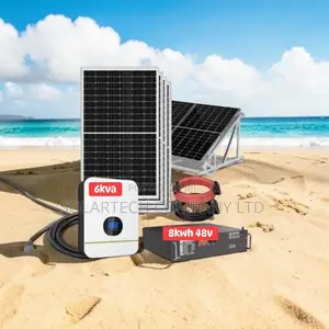 8kwh 6kva Hybrid Solar Kit with 8x 620W Panels