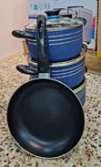 Blue Non-Stick Cookware Set - 2