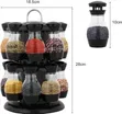 360 Rotating Spice Rack Stand - Black - 1
