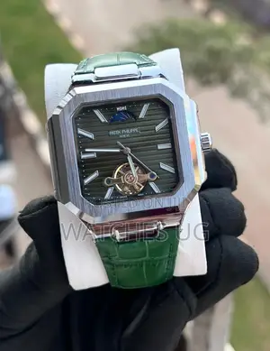 Patek Philippe Automatic Watch - Green Leather Strap