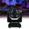 4-in-1 Round Moving Head with 12 RGBW LED Beam Lights - 1