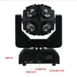 4-in-1 Round Moving Head with 12 RGBW LED Beam Lights - 2