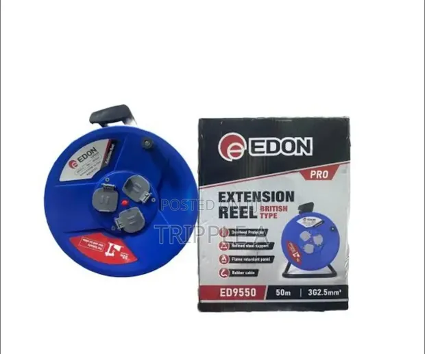 Edson Heavy Duty 50m Cable Extension Reel - 1