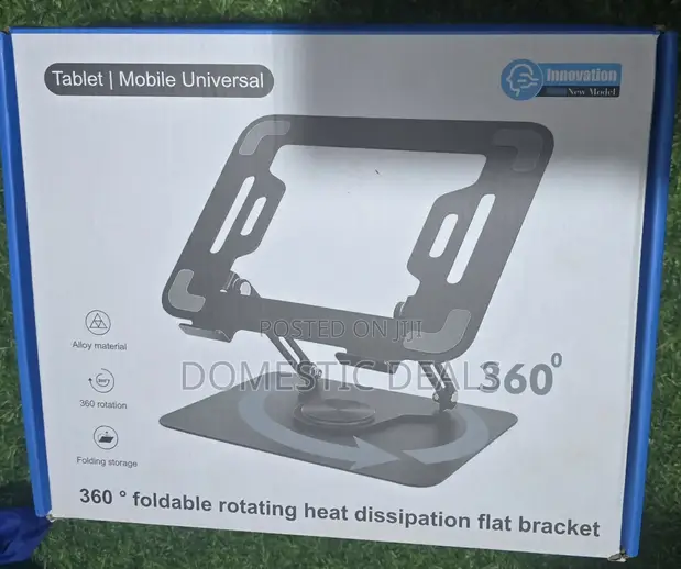 Swivel Foldable Laptop Stand - Adjustable Height - 1