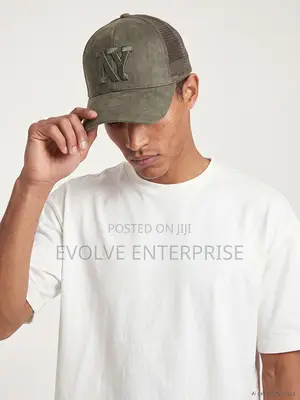 Men's Dark Green NY Embroidered Cap Hat