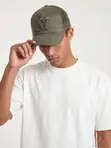 Men's Dark Green NY Embroidered Cap Hat - 1