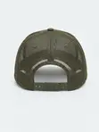 Men's Dark Green NY Embroidered Cap Hat - 3