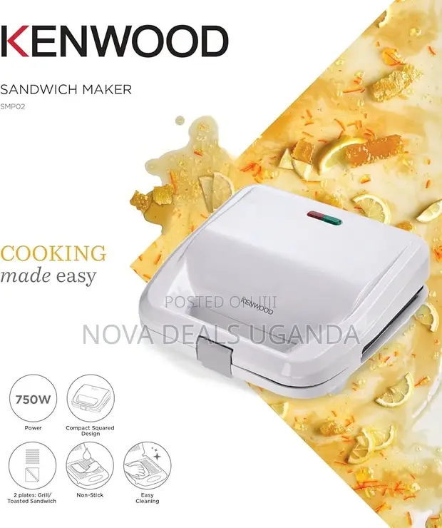 Kenwood 2-in-1 Sandwich Maker with Grill Plates - 1