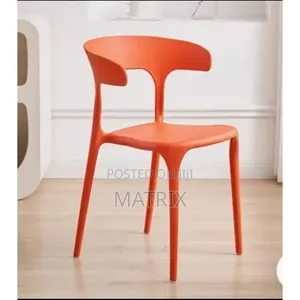 Modern Plastic Chair - Orange