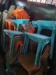 Modern Plastic Chair - Orange - 2