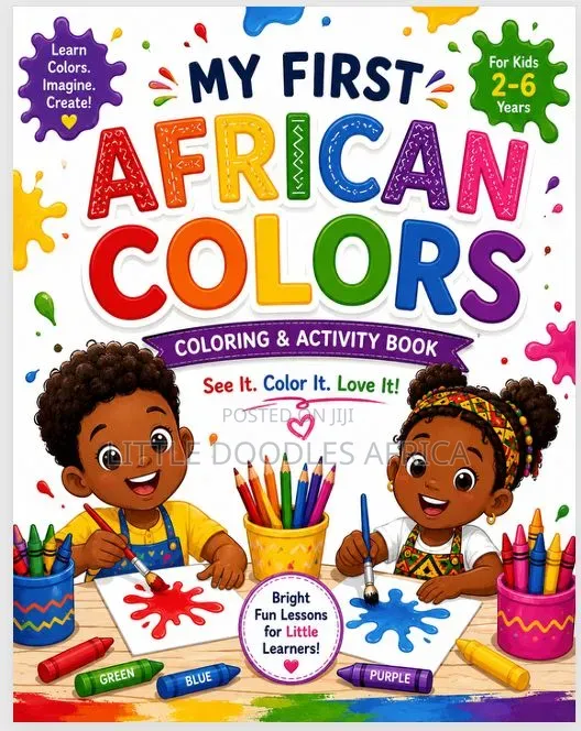 My First African Colors Coloring Book - 1