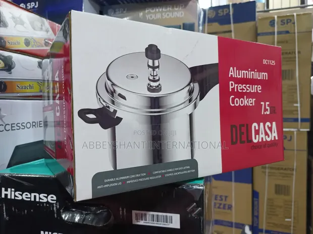 Delcasa 7.5L Aluminium Pressure Cooker - 1
