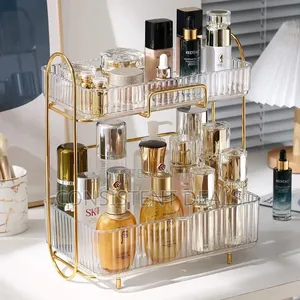 2-Tier Bathroom Organizer with Sliding Tray