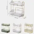 2-Tier Bathroom Organizer Countertop Vanity Basket - 2