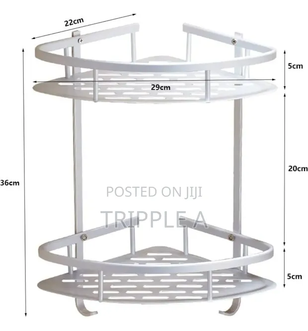 Bathroom & Kitchen Triangle Hanging Storage Rack - 1