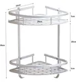 Bathroom & Kitchen Triangle Hanging Storage Rack - 1