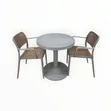 Multipurpose Plastic 2 Chairs and Table Set - 1