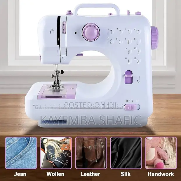 Portable Mini Electric Sewing Machine (12 Stitches) - 1
