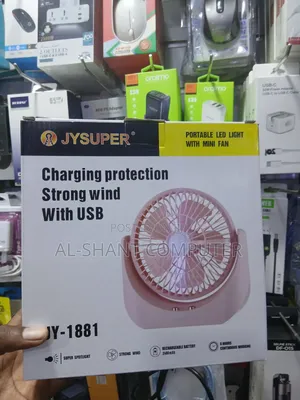 Jysuper JY-1881 Portable Mini Fan with LED Light