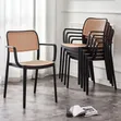 Dining Plastic Chair with Armrest - 1