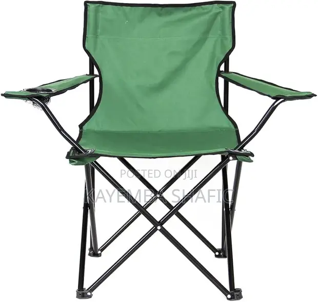 Portable Folding Camping Chair with Cup Holder - 1