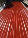Corrugated Iron Sheet G.30 Maroon - Small Cut at 4 Edges - 2