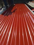 Corrugated Iron Sheet G.30 Maroon - Small Cut at 4 Edges - 3
