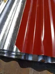 Corrugated Iron Sheet G.30 Maroon - Small Cut at 4 Edges - 4