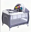 Portable Travel Baby Cot Crib with Wheels - 2