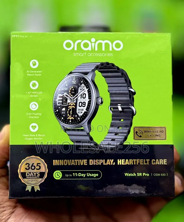 Brand New Oraimo Watch 5R Pro Smartwatch with AMOLED Screen & Wireless Calling - 1