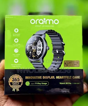 Brand New Oraimo Watch 5R Pro Smartwatch with AMOLED Screen & Wireless Calling