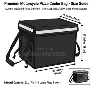 62L Insulated Motorcycle Delivery Bag