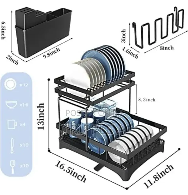 New Heavy Duty Utensils Dish Rack - 1