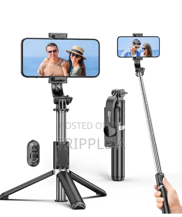 Multifunction Wireless Tripod Stand Selfie Stick - 1
