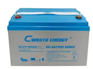 Cworth 12V 100Ah Deep Cycle Gel Solar Battery