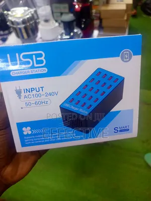 20-Port USB Charging Station