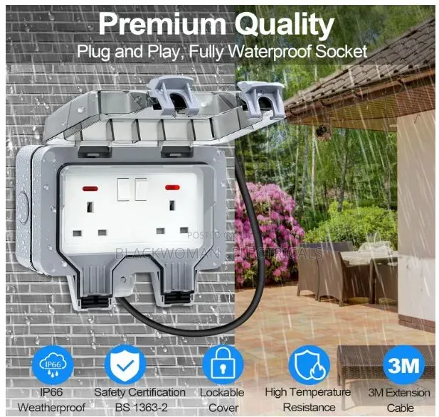 Outdoor Waterproof Socket (Premium Quality) - 1