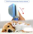 Cleanpet Self-Cleaning Slicker Brush for Dogs & Cats - 4