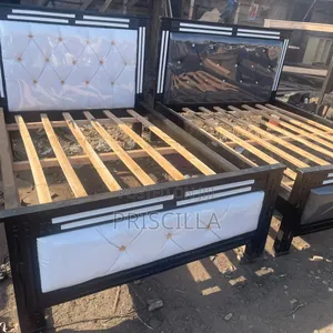 5x6 Bed Frame - Black and White