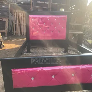 5x6 Bed Frame - Black and Pink