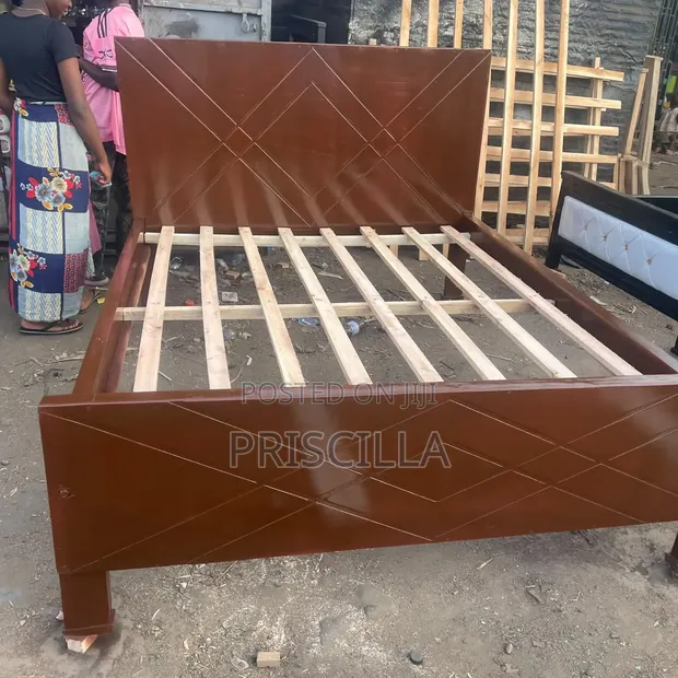 5x6 Hardwood Bed Frame - 1