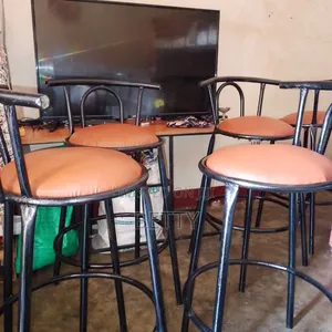 Seven Bar Chairs - Brown Velvet