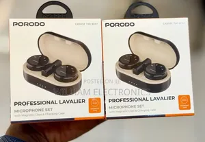 Porodo Lavalier Dual Microphones with Type-C Connector