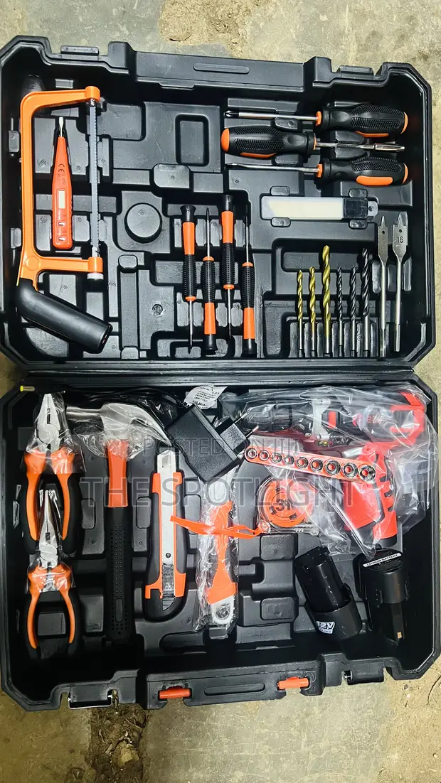 Edon Ed-40l-tz 125-Piece Cordless Drill & Tool Kit - 1