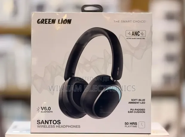 Greenlion Santos Active Noise Cancelling Wireless Headphones - 1