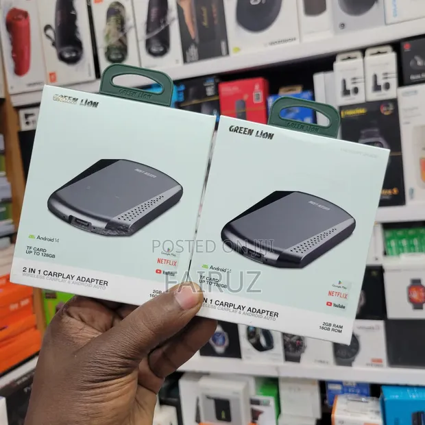 Green Lion 2-in-1 Wireless CarPlay & Android Auto Adapter - 1