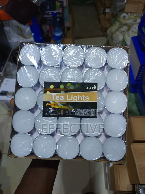 Unscented White Tea Light Candles (Pack of 100) - 1