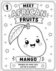 My First African Fruits Coloring Book - 3