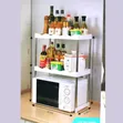 2-Tier Kitchen Organizer with Microwave Stand - 1