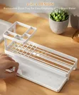 Rustproof Bathroom Toothbrush Holder with Drain Tray - 3